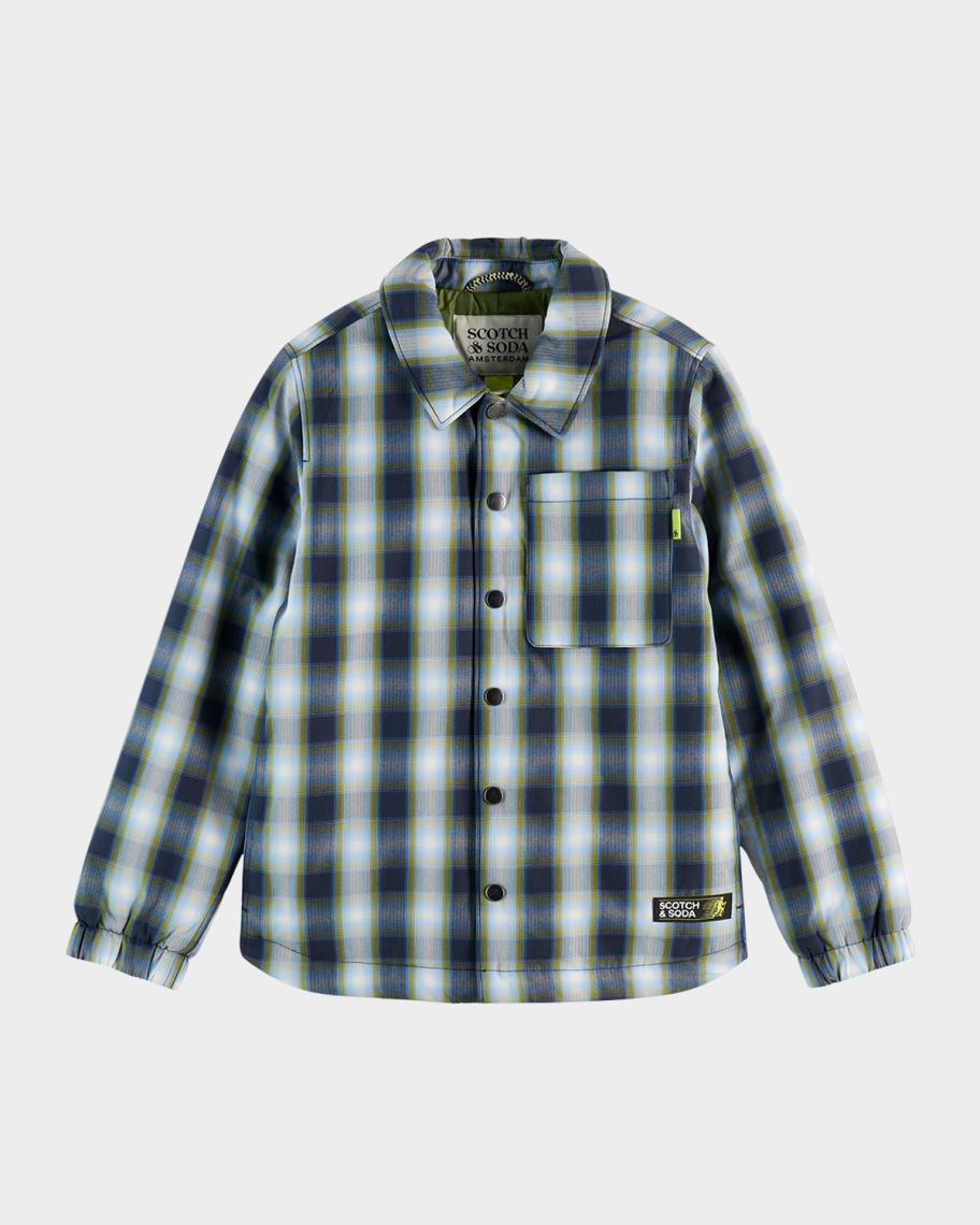 Scotch & Soda Boy's Padded Shirt Jacket, Size 4-12 | Neiman Marcus