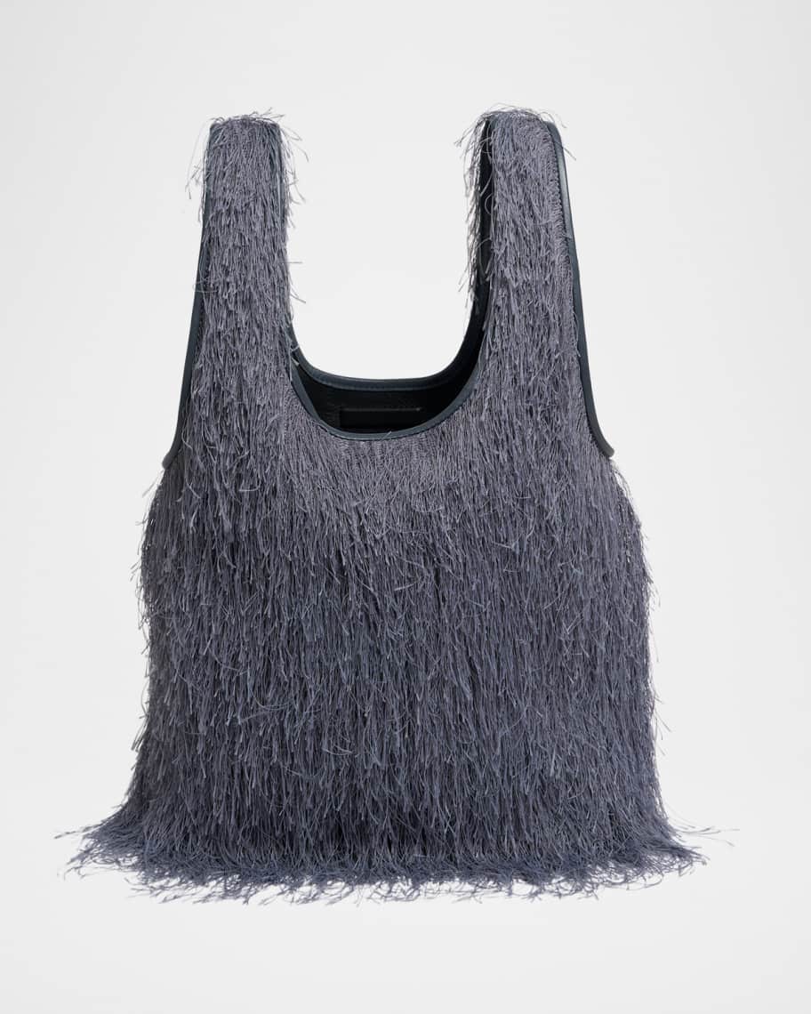 Dries Van Noten Marche Small Fringed Tote Bag | Neiman Marcus