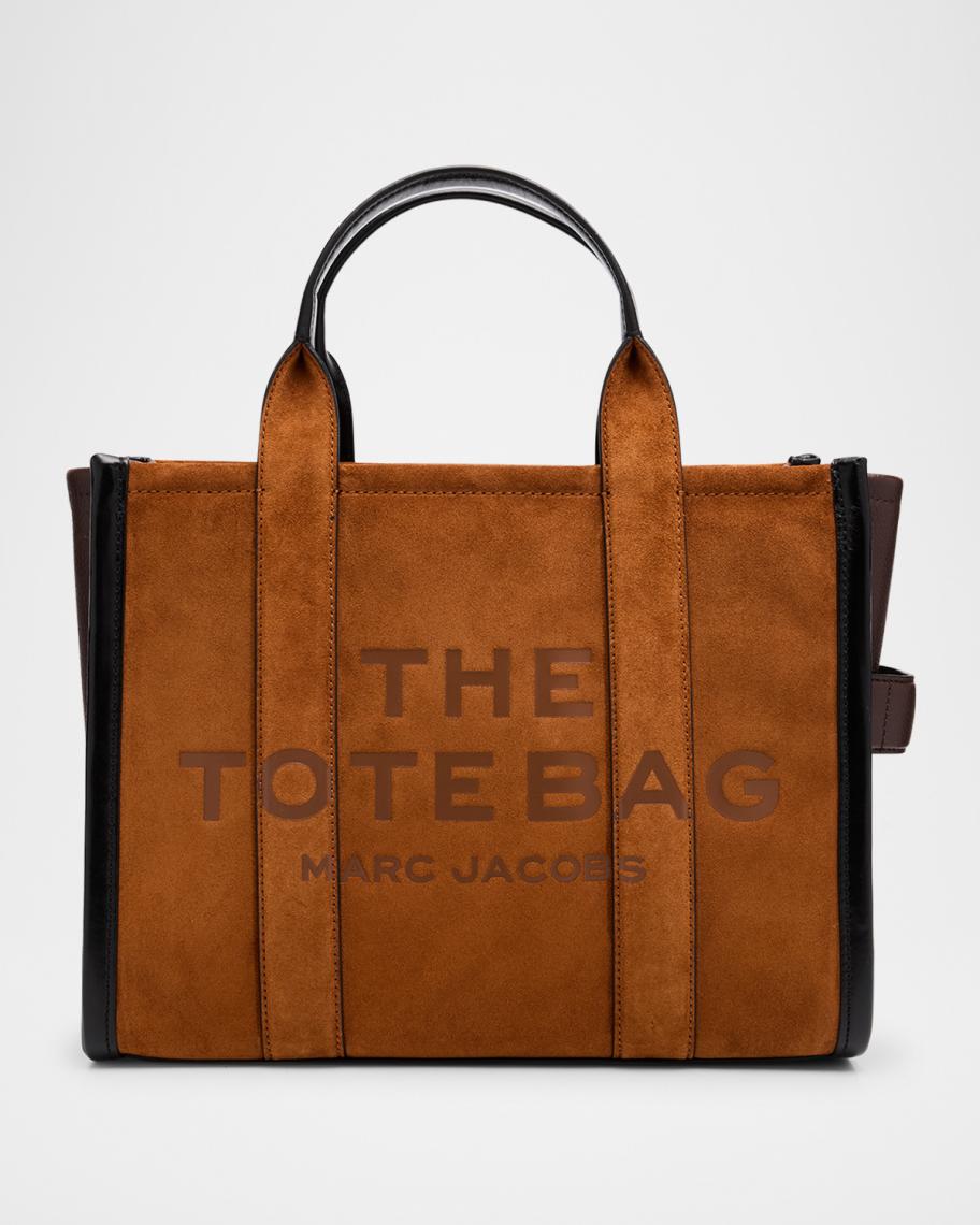 Marc Jacobs The Medium Suede & Leather Tote Bag | Neiman Marcus
