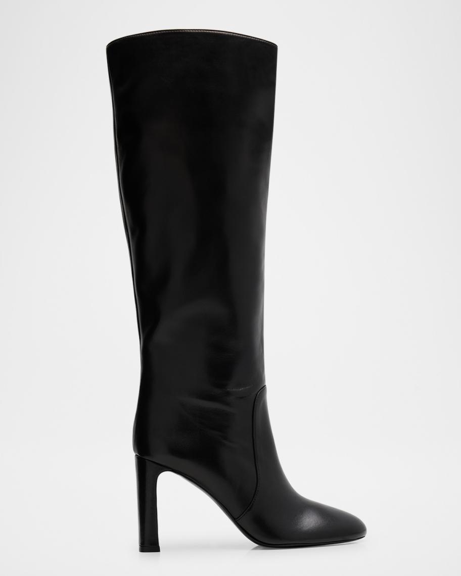 Stuart Weitzman Babette Tubo Leather Knee-High Boots | Neiman Marcus