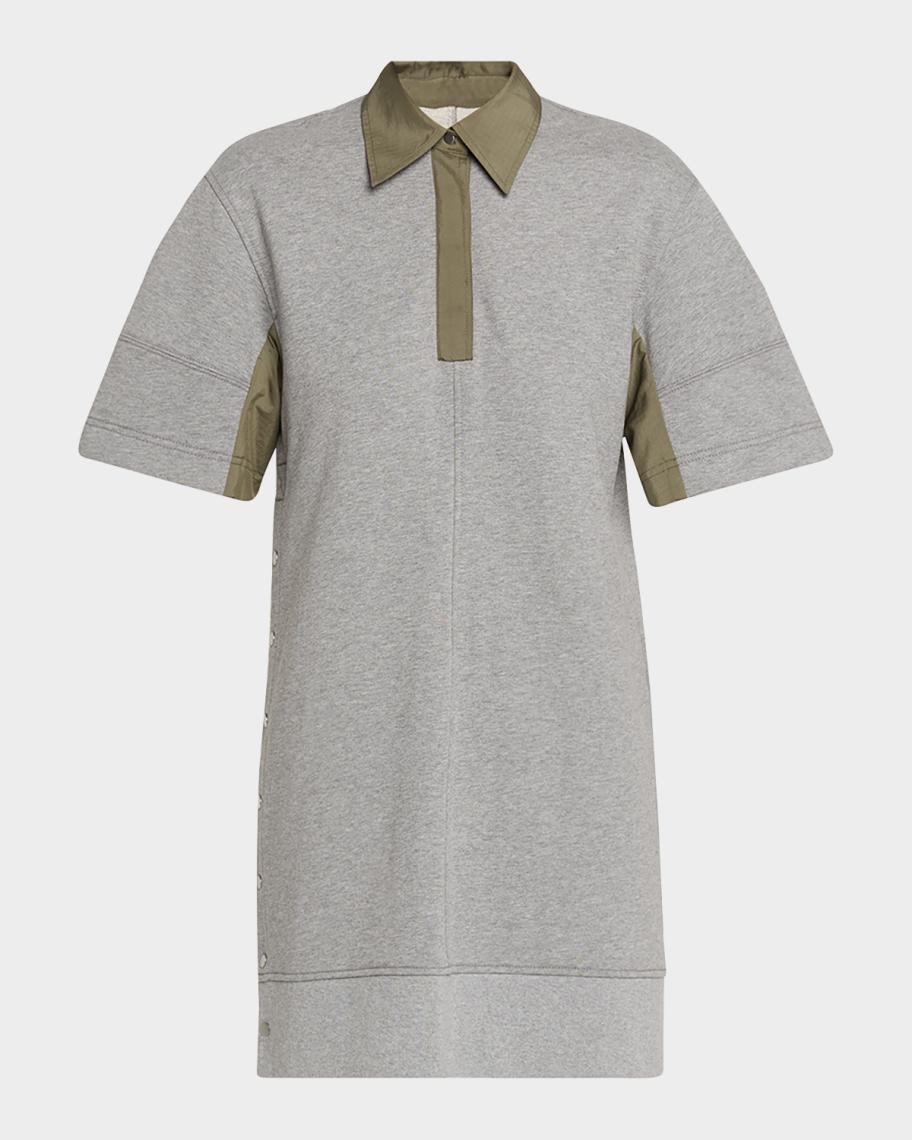 3.1 Phillip Lim Short-Sleeve Combo Polo Dress | Neiman Marcus