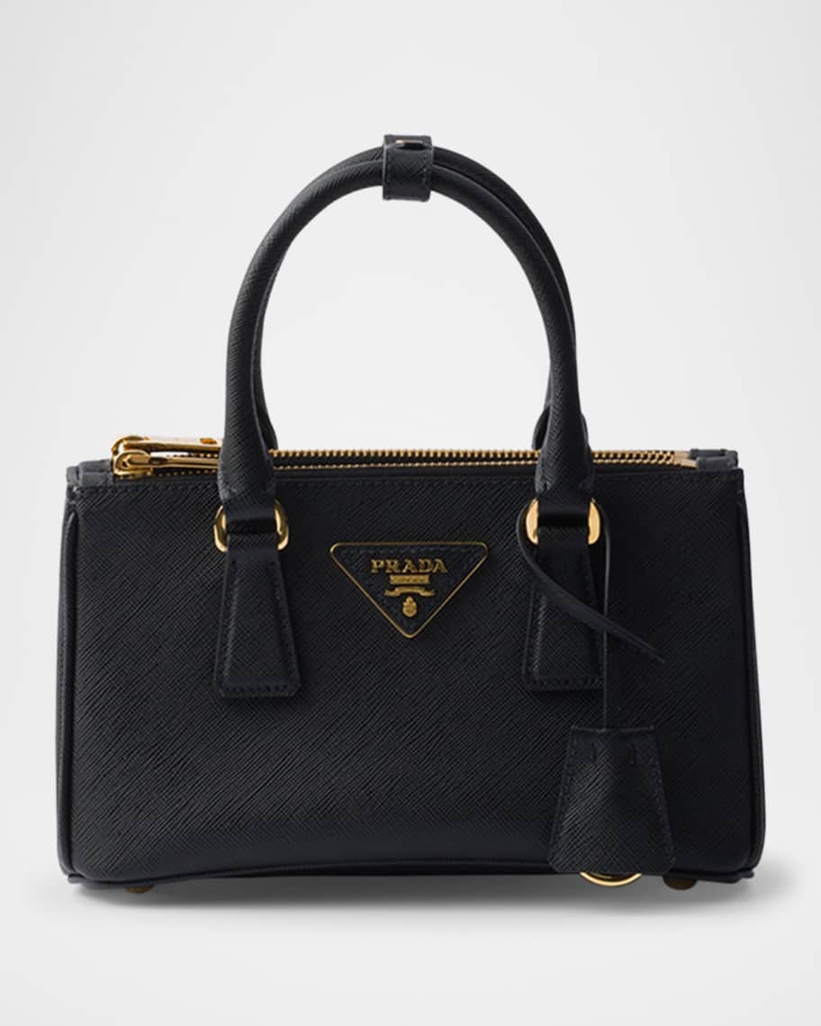 PRADA Saffiano mini crossbody bag プラダ レディース バッグ Prada - Black Saffiano Mini Crossbody Bag | Mitchell Stores