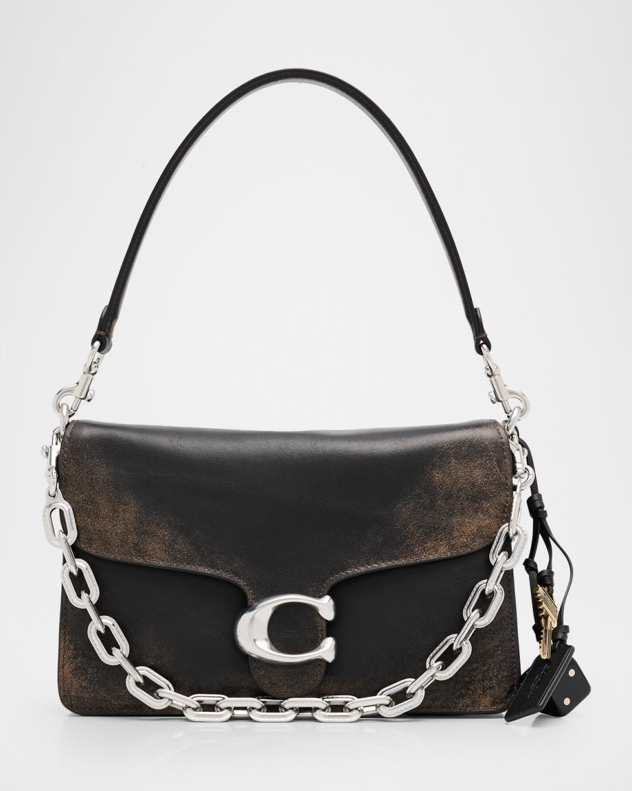 Coach Chain Tabby Loved Leather Shoulder Bag | Neiman Marcus