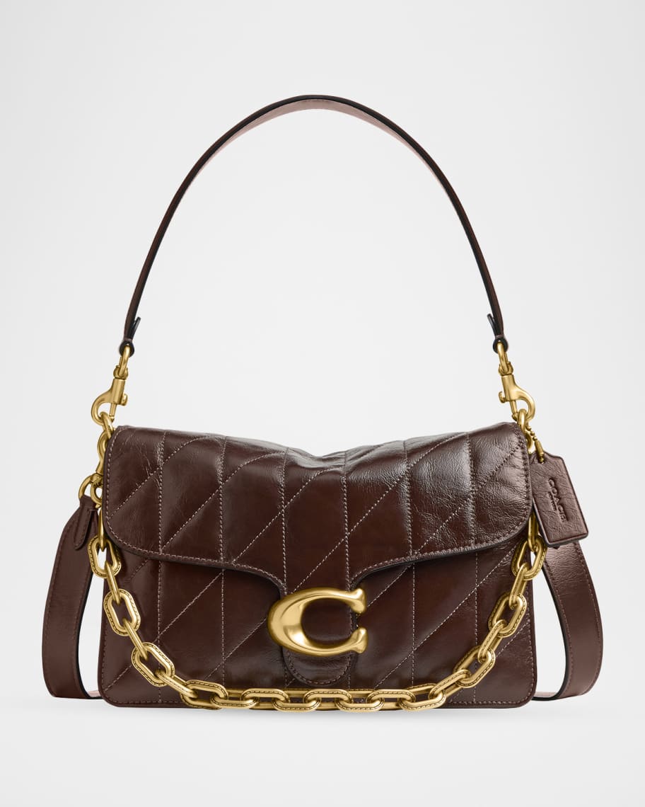Coach Tabby Quilted Glazed Leather Shoulder Bag | Neiman Marcus