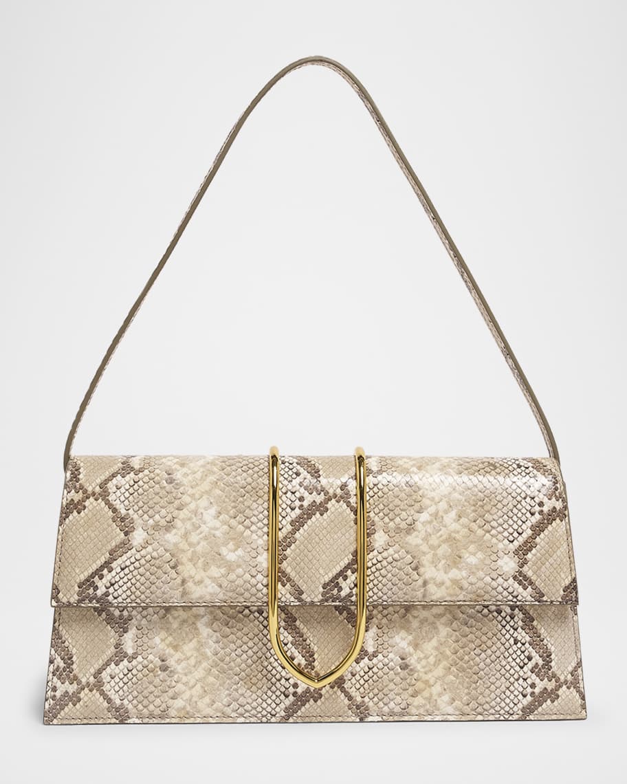 Jacquemus Le Bambino Long Snakeskin Leather Shoulder Bag | Neiman