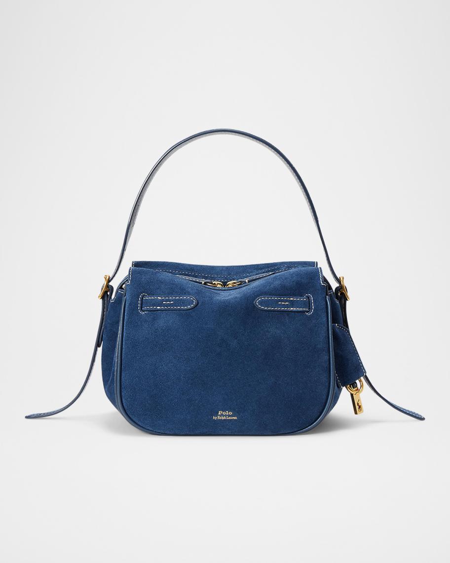 Polo Ralph Lauren Polo ID Suede Small Satchel Bag | Neiman Marcus
