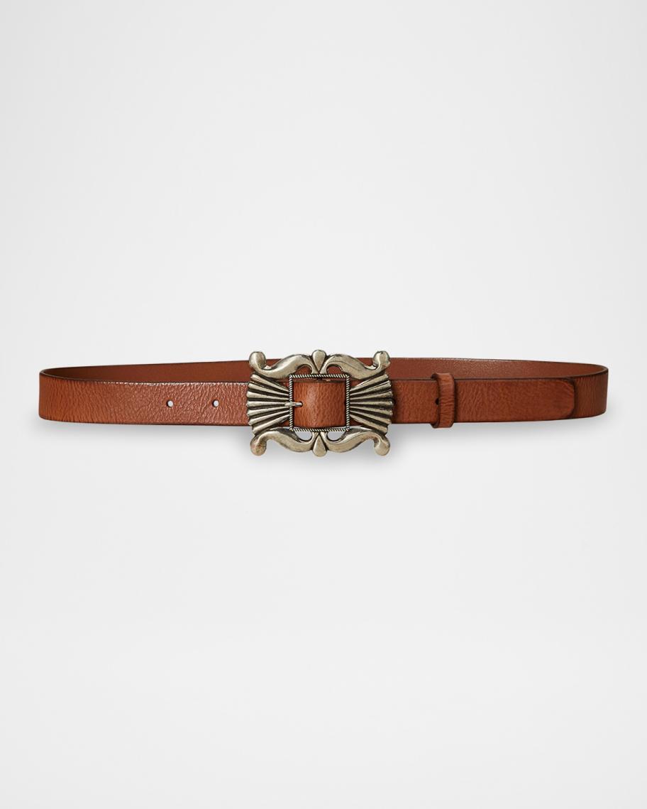 Polo Ralph Lauren x T. Skies Vachetta Leather Belt | Neiman  display picture 1