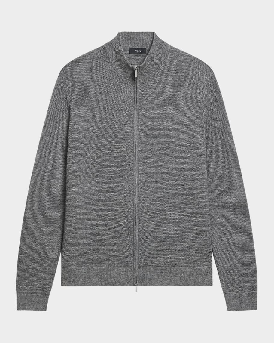 Theory Men's Cashmere Knit Full-Zip Sweater | Neiman Marcus