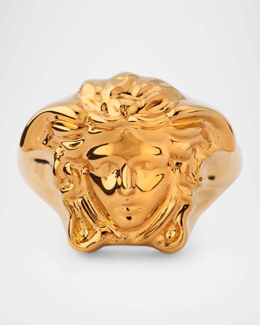 VERSACE ゴールド メダリオンリング Versace Men's La Medusa Ring | Neiman Marcus