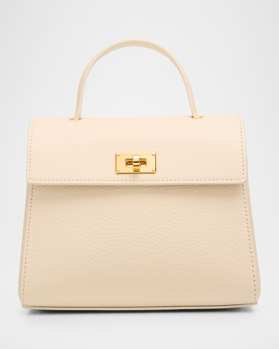 Michino Paris Palais Royal Taurillon Leather Top-Handle Bag | Neiman Marcus