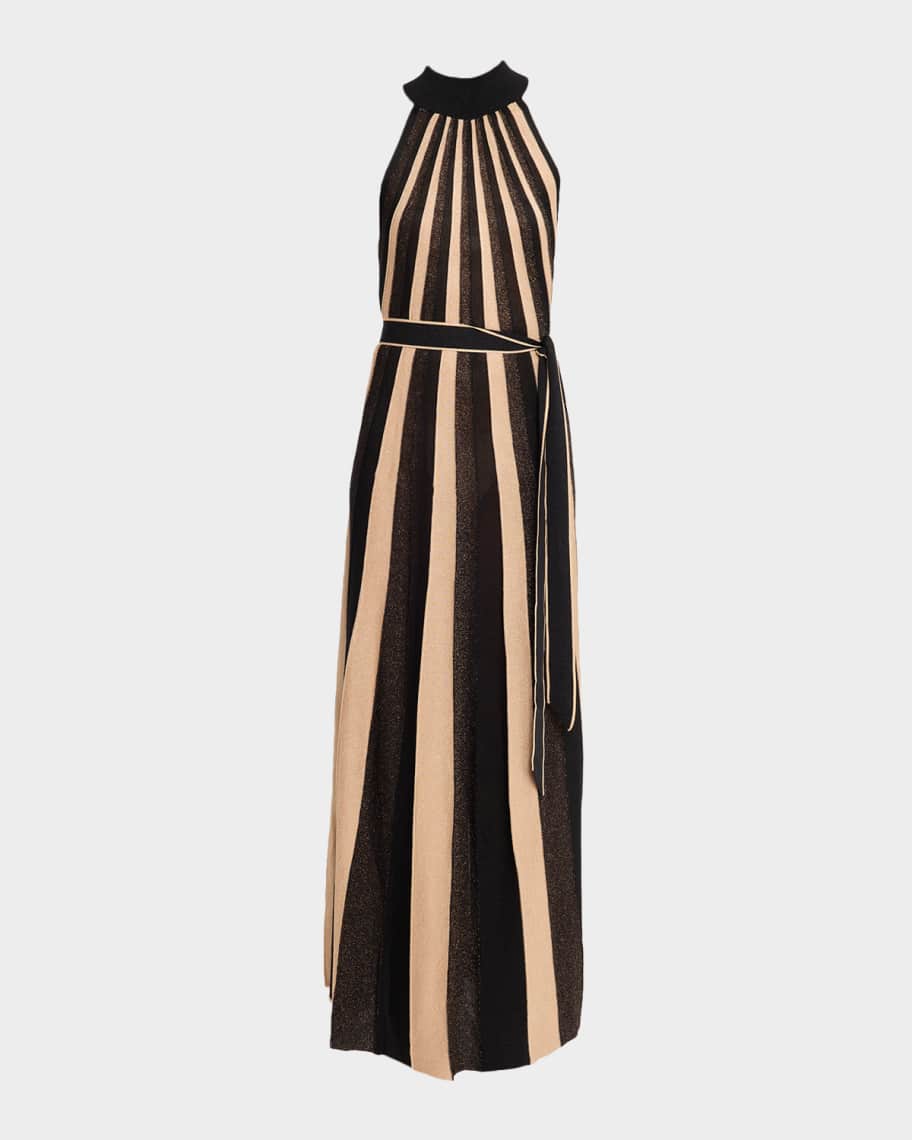 knee length dresses for ladies NWT Zimmerman Striped Pleated Puff Sleeve Midi Dress 0 4US 40 – Fashion  Reloved