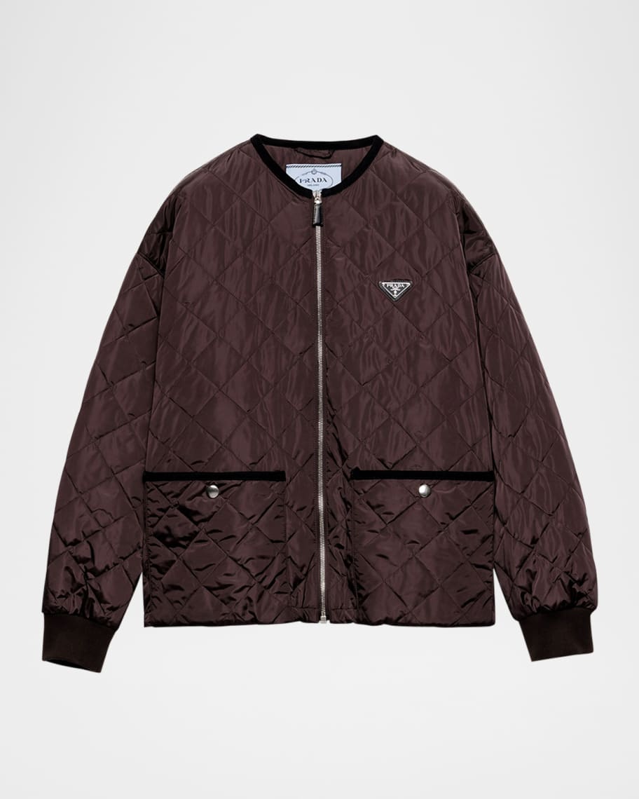 PRADA プラダ ライトRe-Nylon ジャケット 292166_1WQ9 Black Light Re-Nylon cropped jacket | PRADA