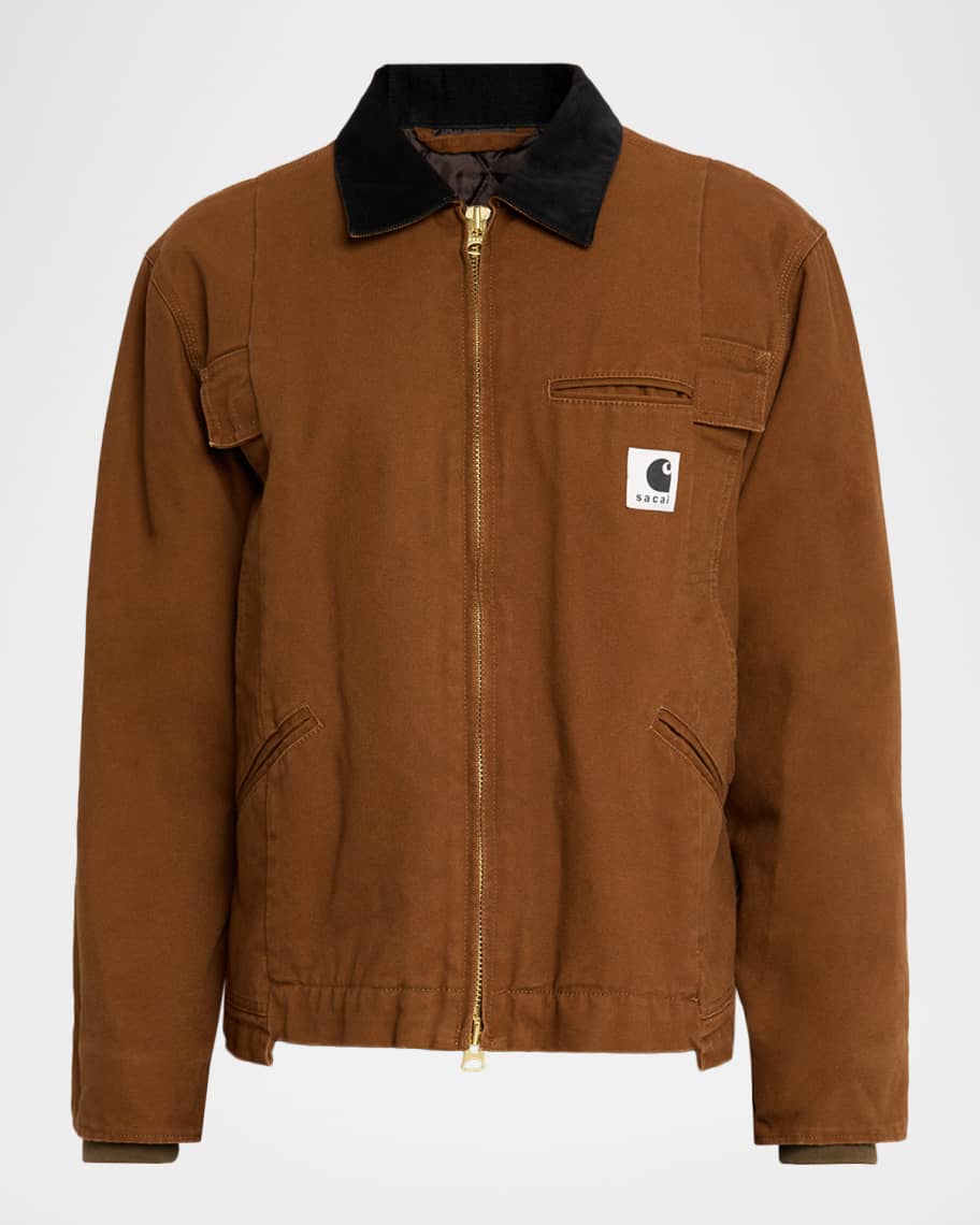 SACAI x CARHARTT WIP Men's Duck Canvas Jacket | Neiman Marcus
