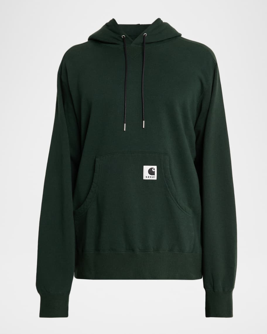 SACAI x CARHARTT WIP Men's Washed Cotton Hoodie with Label