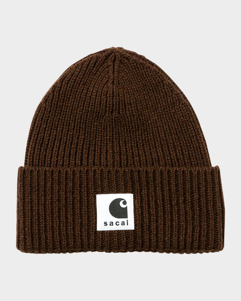 SACAI x CARHARTT WIP Men's Wool Knit Beanie | Neiman Marcus