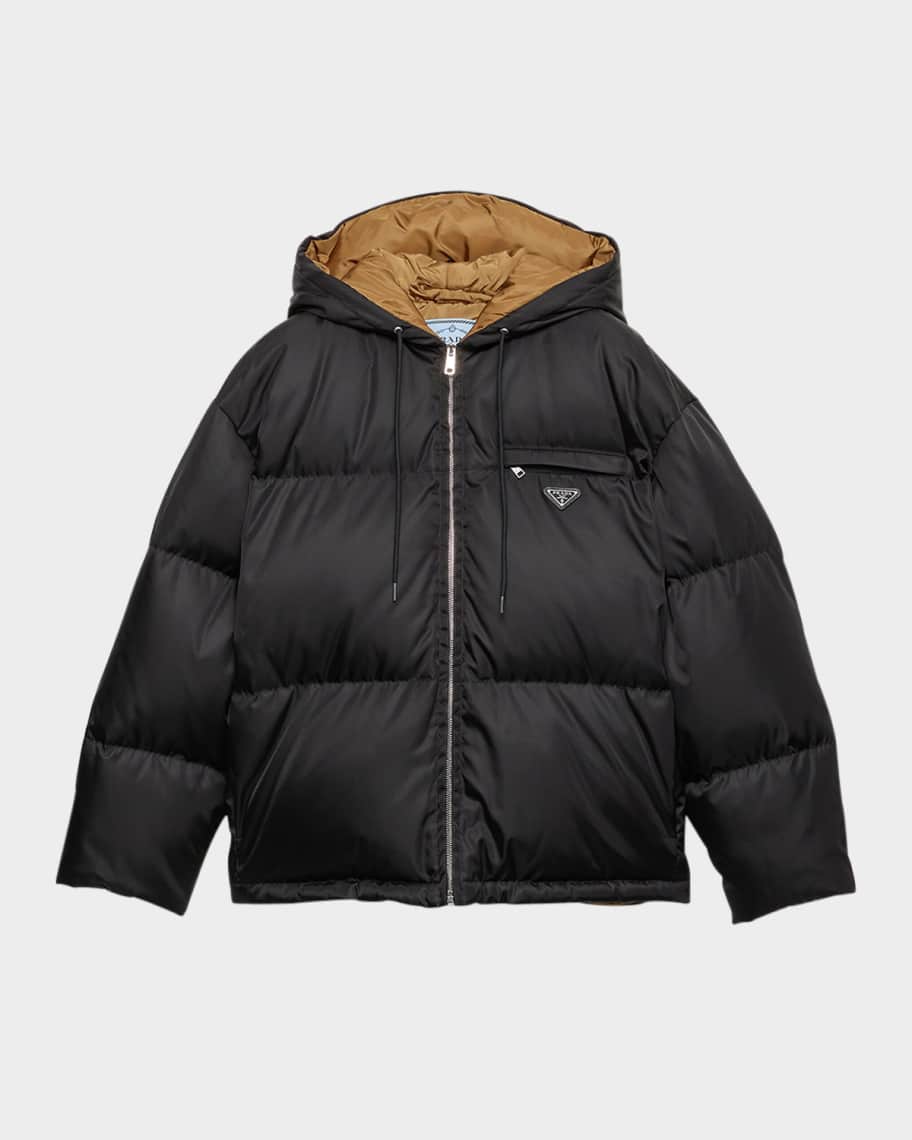 24AW new/PRADA リナイロンギャバジンダウンジャケット Jacket Prada Cropped Re-Nylon Down Jacket | Saks Fifth Avenue