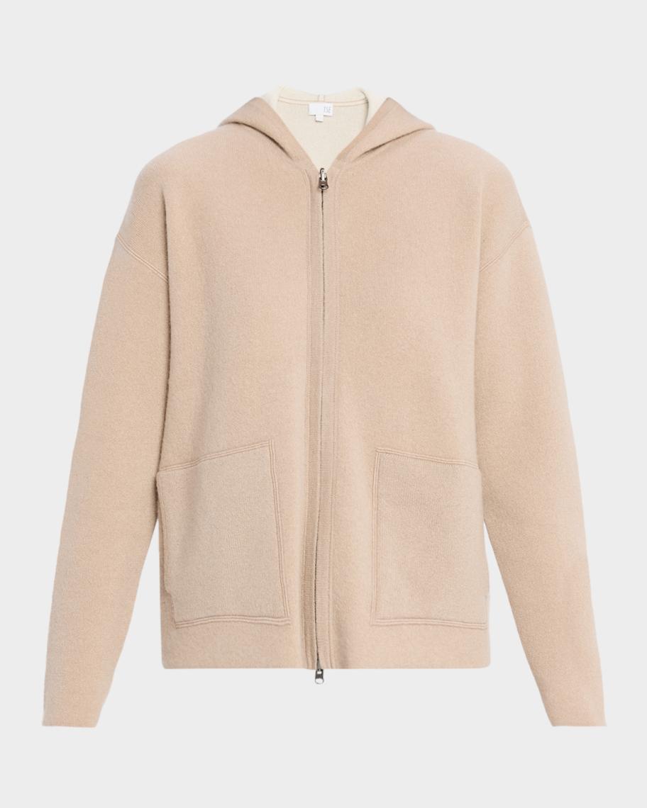TSE Cashmere Cashmere Reversible Zip-Front Hoodie | Neiman Marcus
