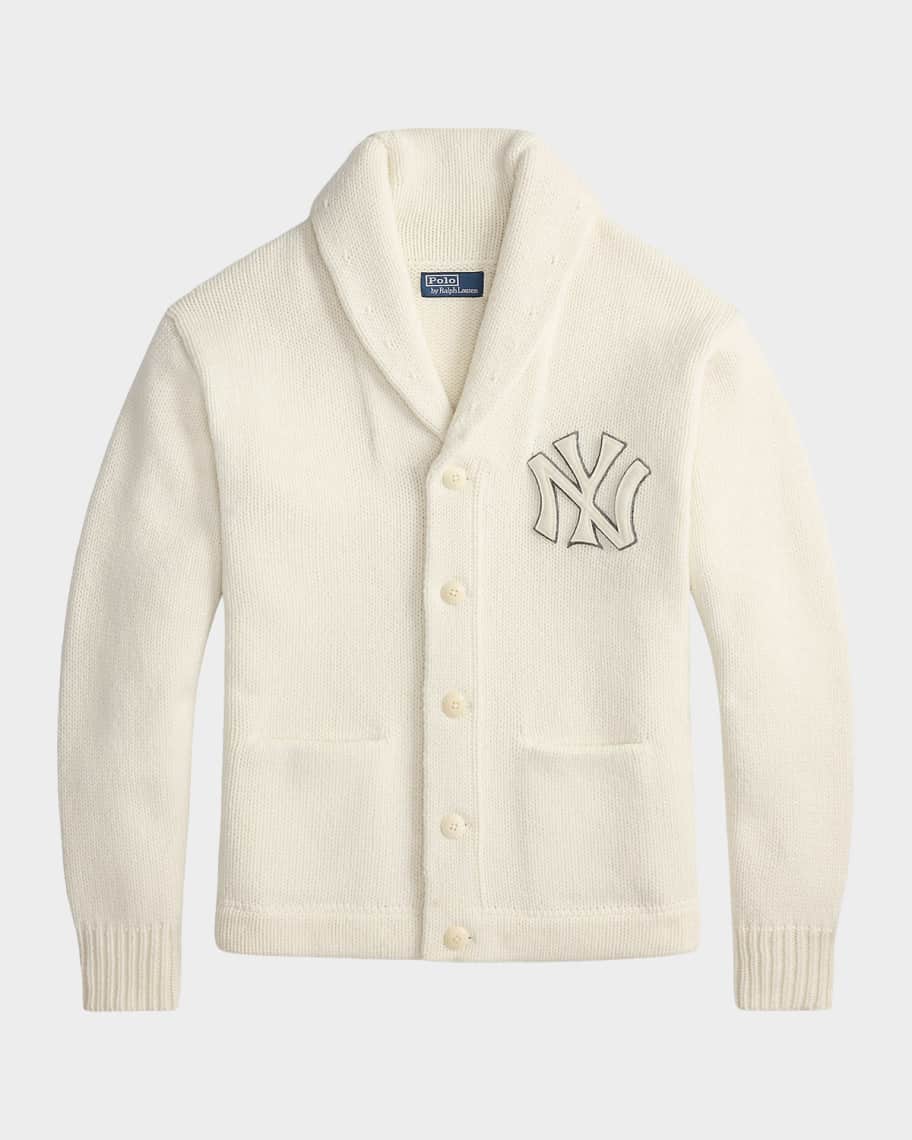 Polo Ralph Lauren Men's New York Yankees Wool-Blend Shawl Cardigan