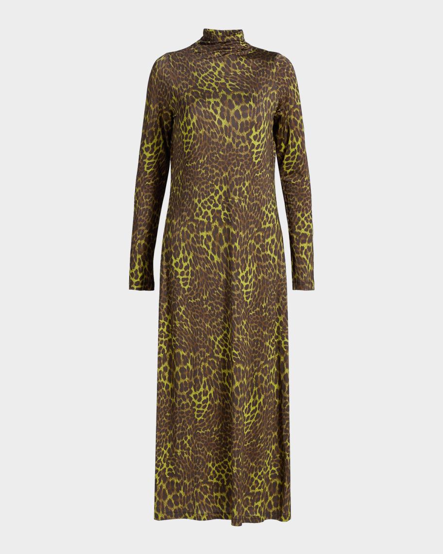 paxton jersey mini dress Marie Oliver Leopard Midi champagne dress for women