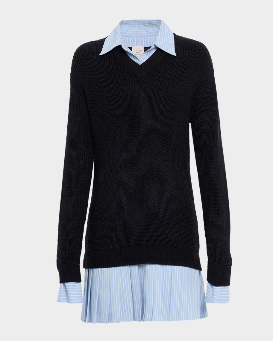 cinq a sept loreli combo mini dress Cinq a Sept Loreli Combo Mini Dress