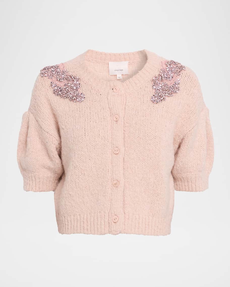 トップス short cardigan Elegant Metal Button Short Cardigan | COMMENSE