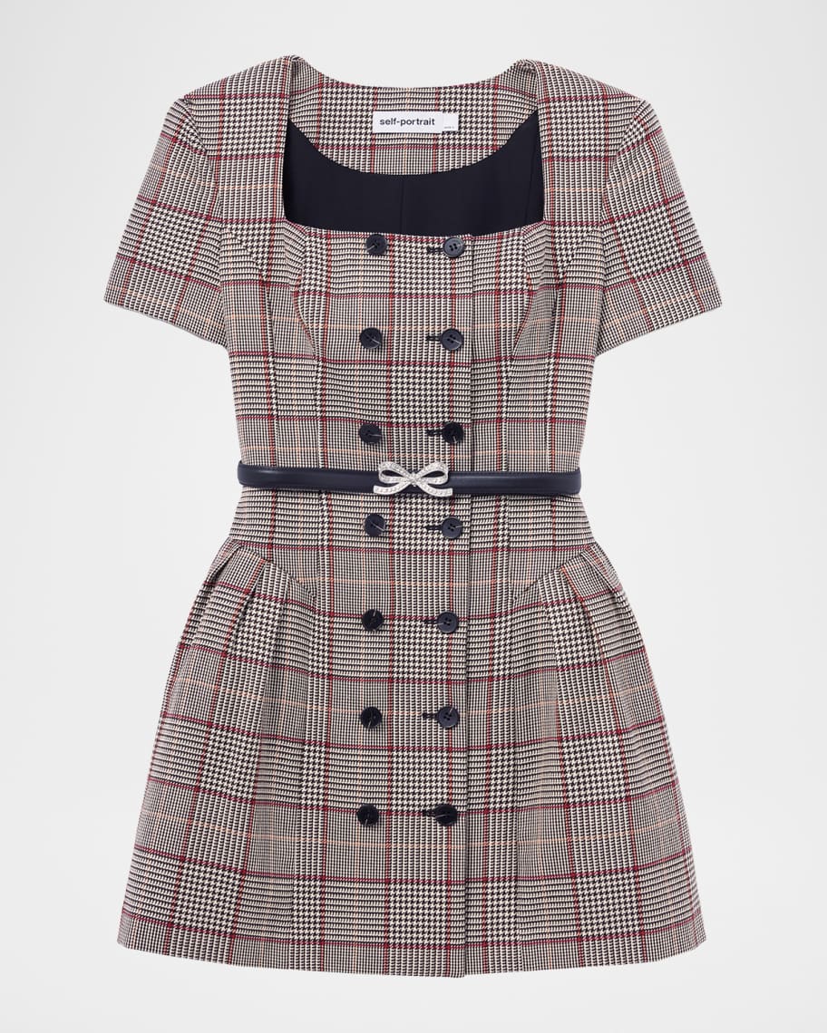 スカート Karen check mini dress M Karen check mini dress color beige size s/m ¥17600-tax in gray