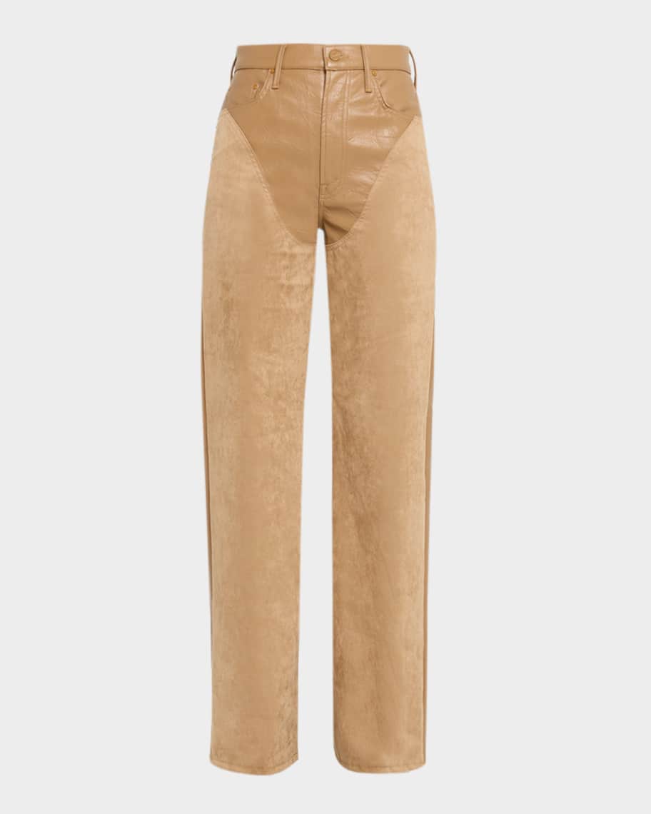 MOTHER The Chap Maven Heel Pants | Neiman Marcus