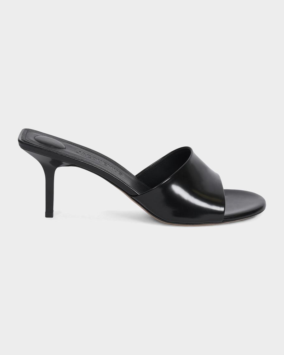【新品未使用】定価約¥110,000 JACQUEMUS レザーミュール　37 Jacquemus Cubisto 70MM Leather Mules | Neiman Marcus