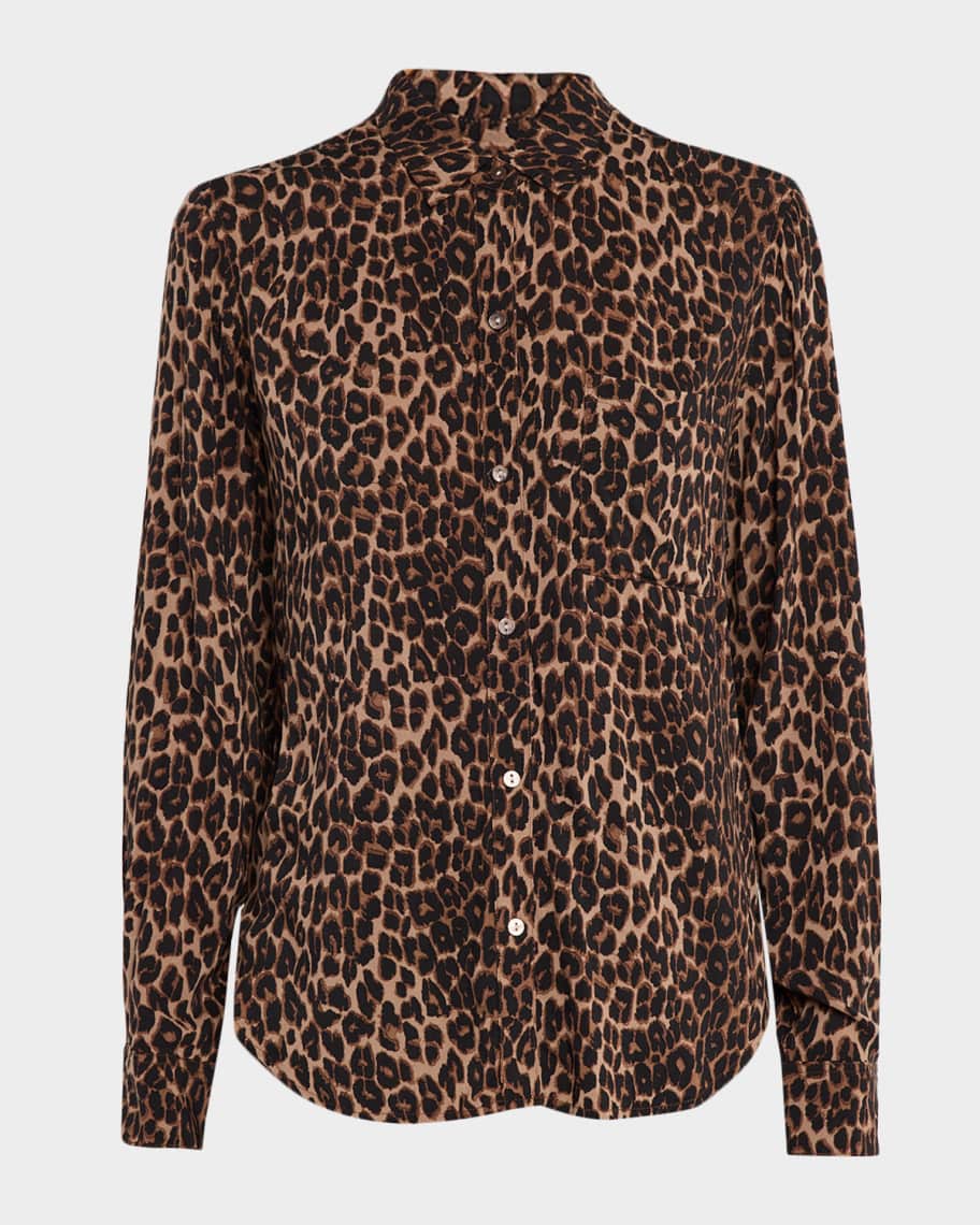 Rails Josephine Leopard Long-Sleeve Shirt | Neiman Marcus