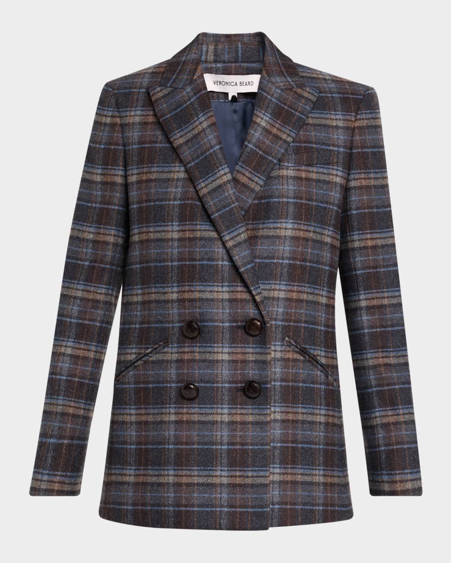 Veronica Beard Oria Plaid Dickey Jacket | Neiman Marcus