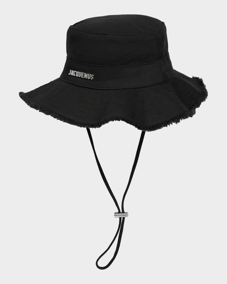 Jaquemus Le Bob Artichaut バケットハット Jacquemus Men's Le Bob Artichaut Bucket Hat with Chin Strap