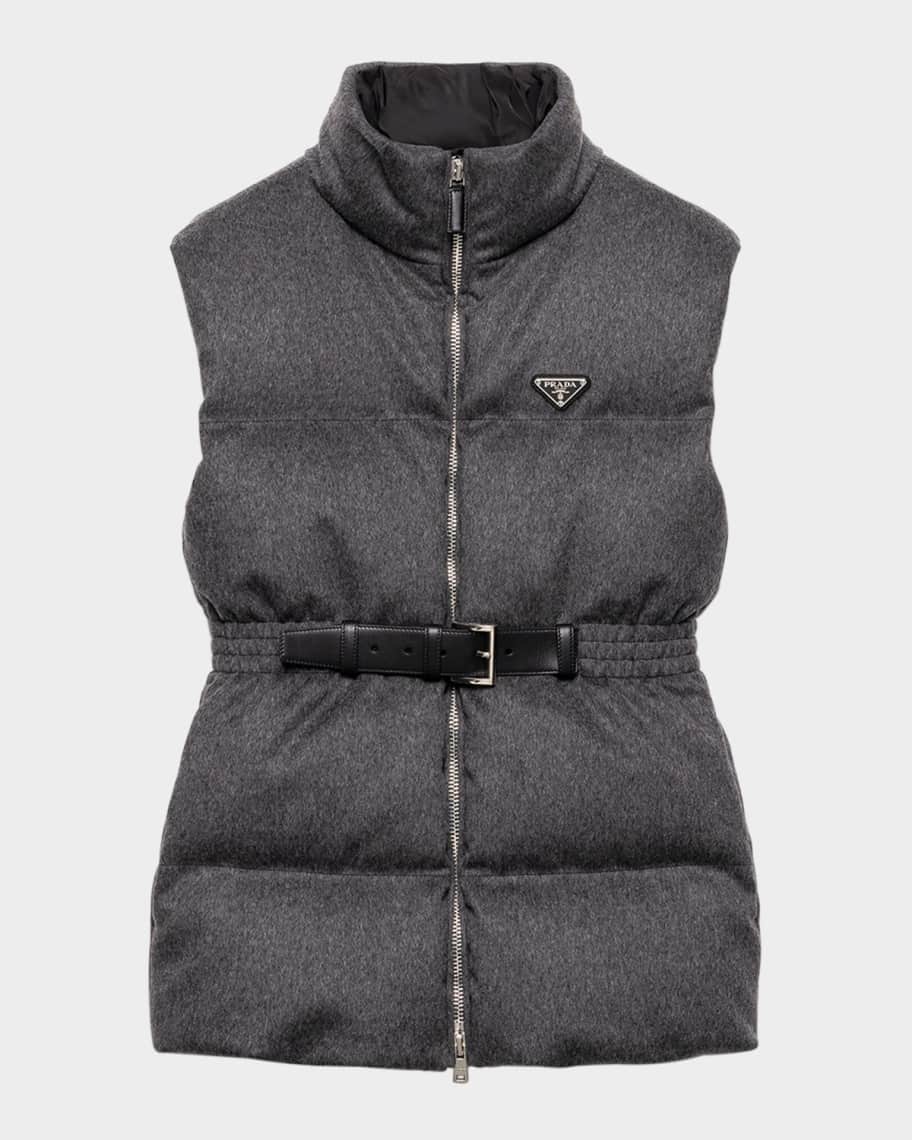 Prada Loden Down Vest | Neiman Marcus