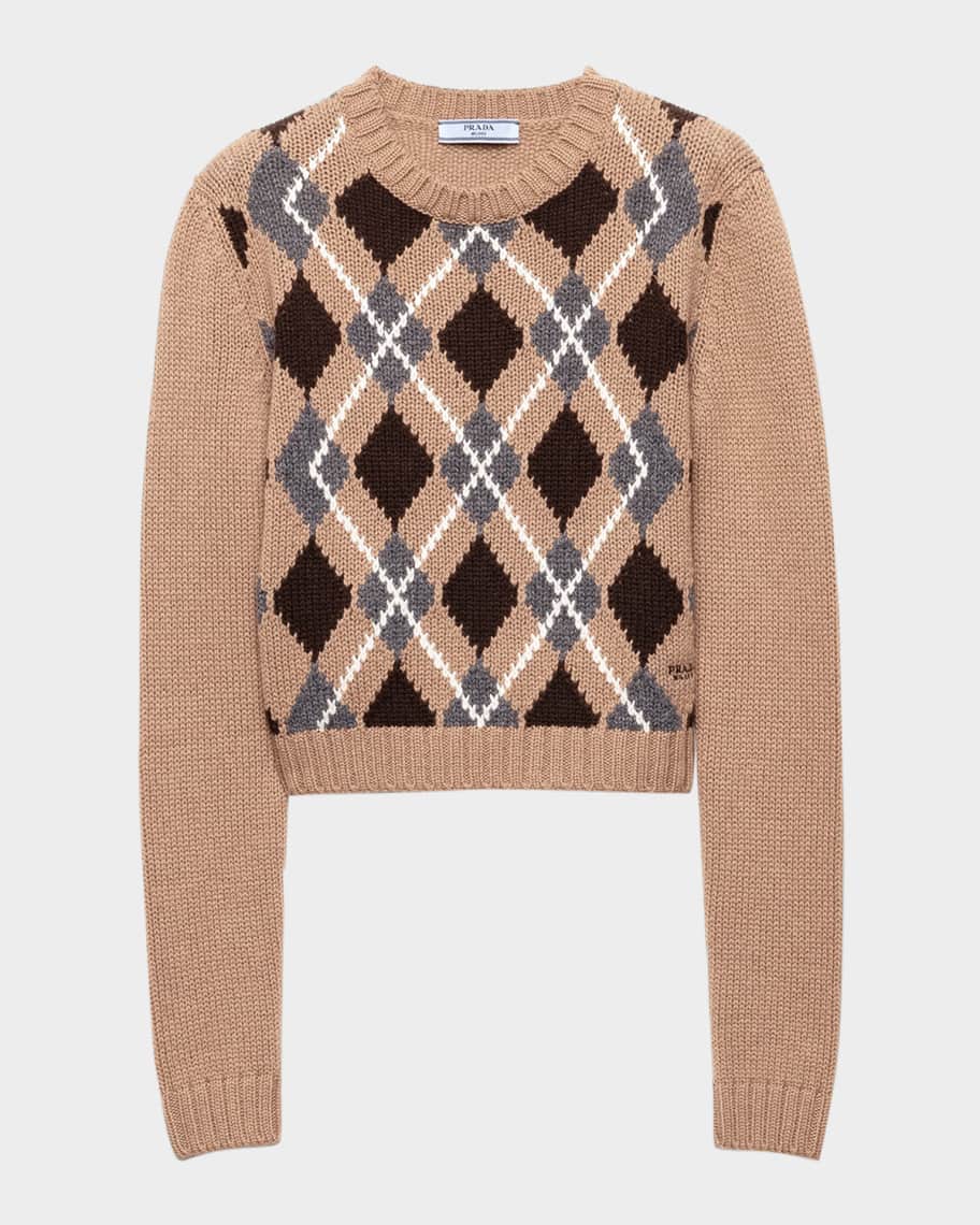 トップス PRADA 15ss cashmere sweater 0400020905734_BEIGEKHAKI?wid=