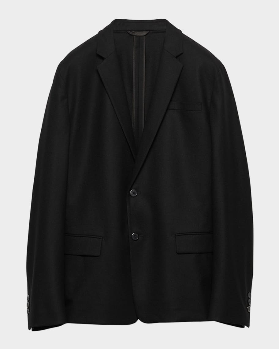 送料無料》PRADA Single-breasted wool coat 送料無料》 PRADA