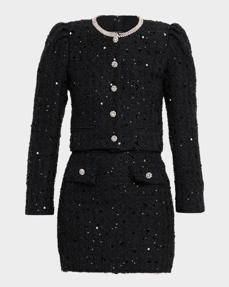 Generation Love Chiara Embellished Tweed Jacket | Neiman Marcus