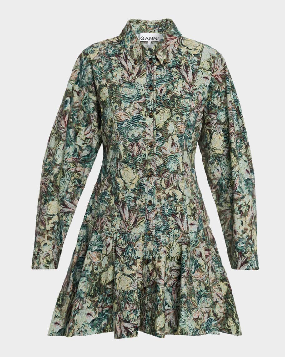 Ganni - Multicolor Cotton Dress