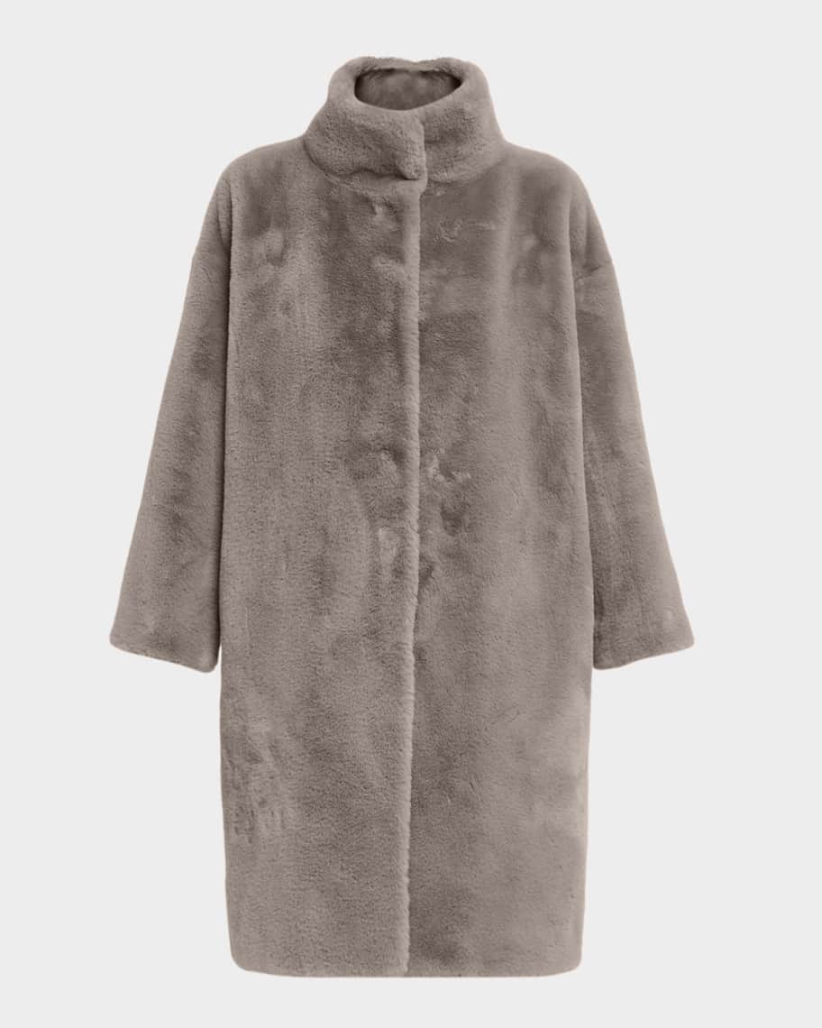 Herno Oversized Alternative Fur Coat | Neiman Marcus