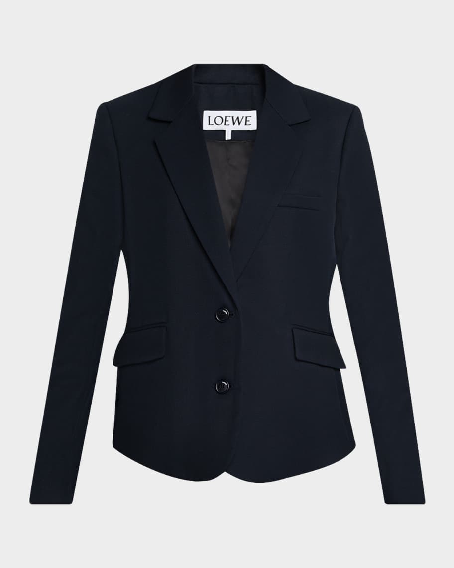 Loewe Single-Breasted Belt Cinched Tailored Jacket | Neiman