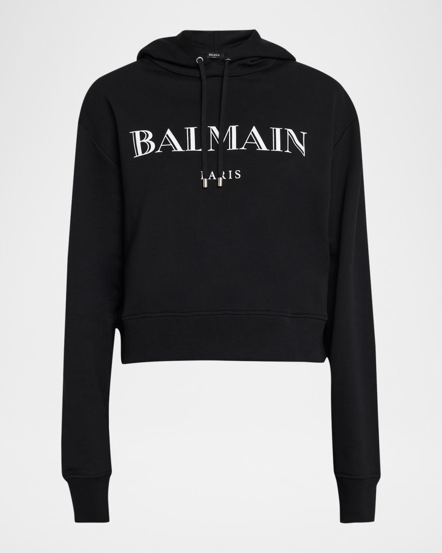 Balmain Logo Graphic Hoodie | Neiman Marcus