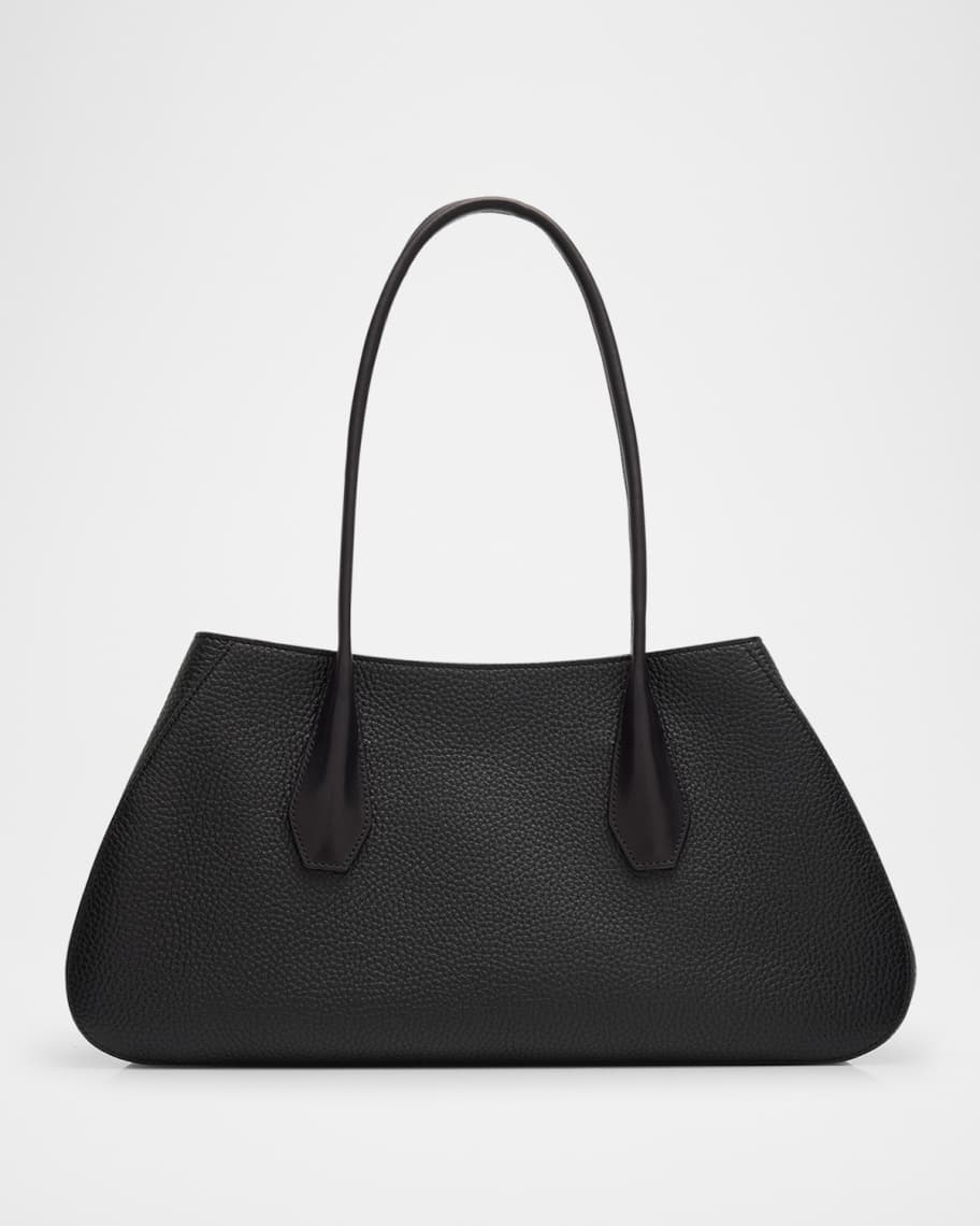 THE ROW Alger Geometric Shoulder Bag in Leather | Neiman Marcus