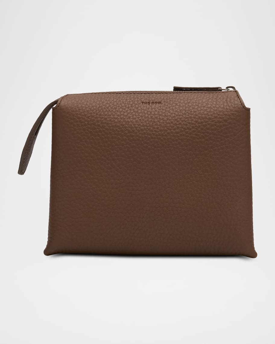 THE ROW Nu Mini Twin Crossbody Bag in Grain Leather | Neiman Marcus