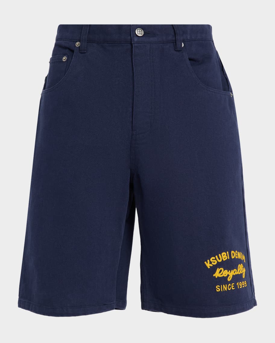 Ksubi Men's Maxx Wide Denim Shorts | Neiman Marcus