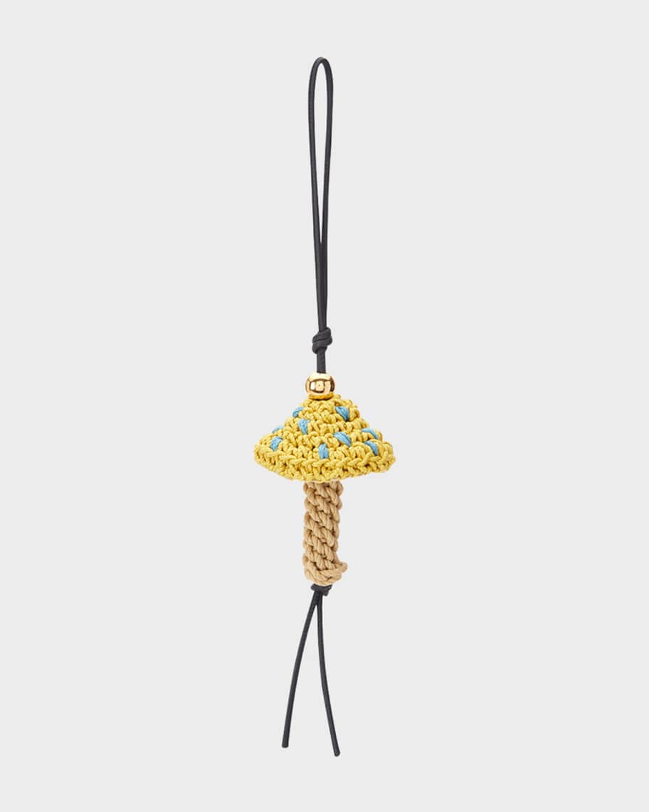 Loewe Woven Mushroom Bag Charm | Neiman Marcus