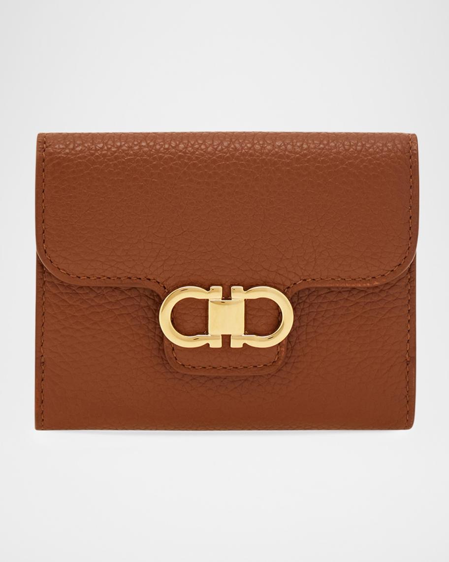Ferragamo Gancini Compact Leather Wallet | Neiman Marcus