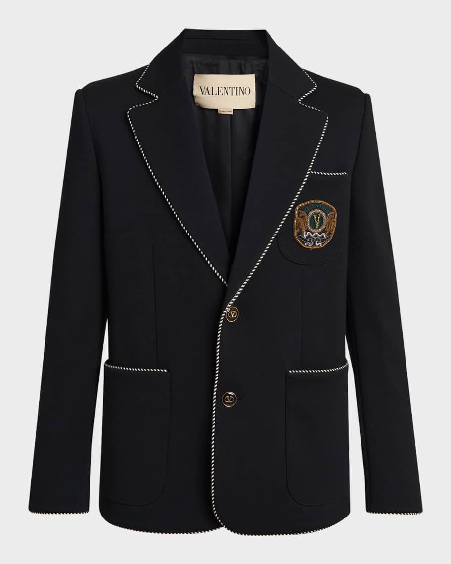 VALENTINO　ジャケット Valentino Garavani Men's Valentino Single Breasted Wool Jacket