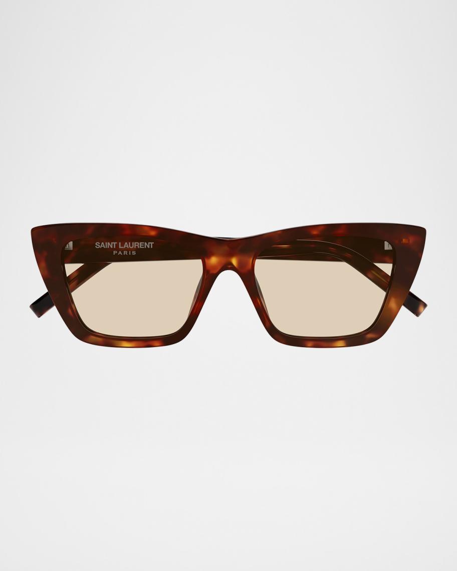 Saint Laurent Mica 53mm Acetate Cat-Eye Sunglasses | Neiman 