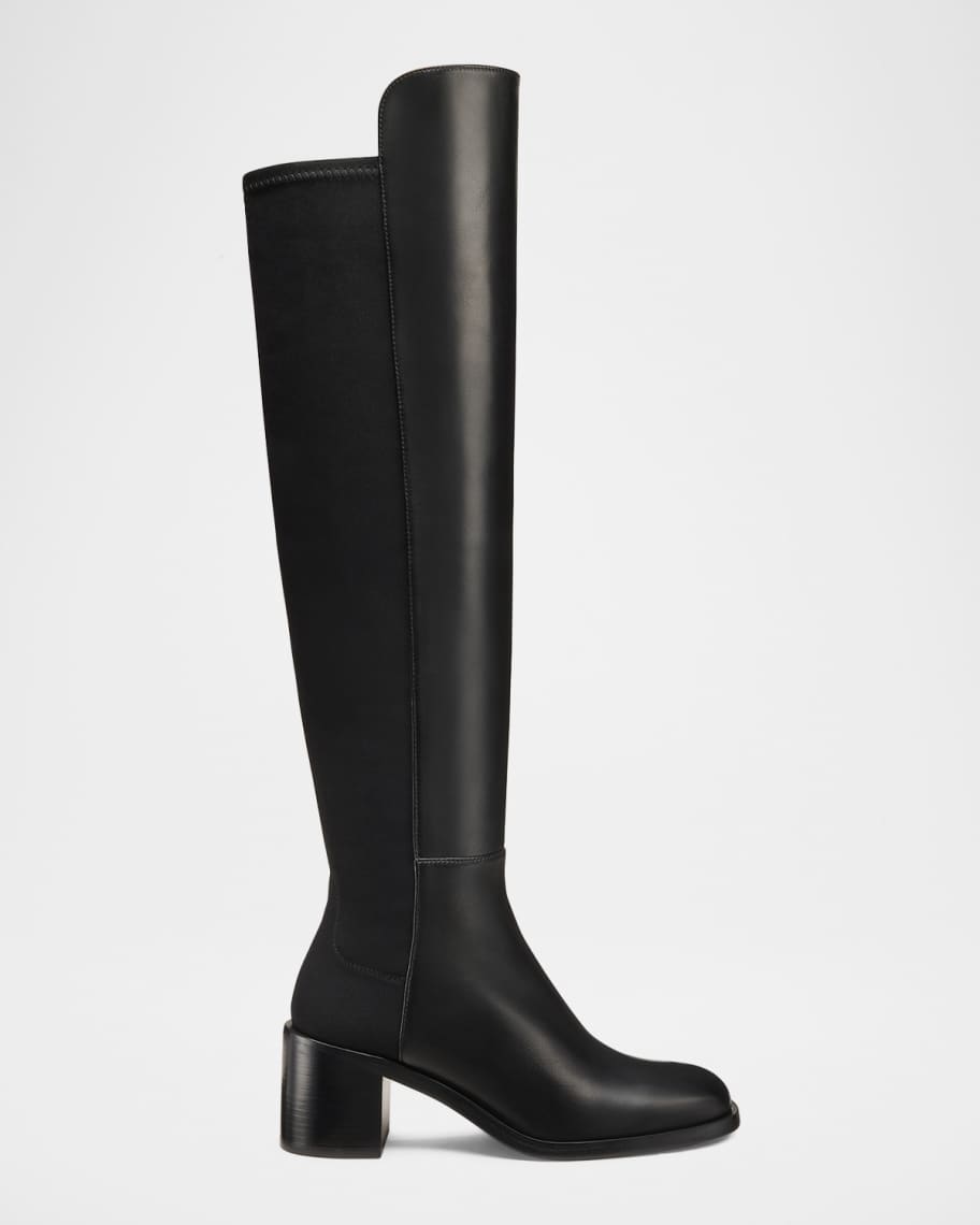 Stuart Weitzman 5050 Finn Leather Over-The-Knee Boots | Neiman Marcus