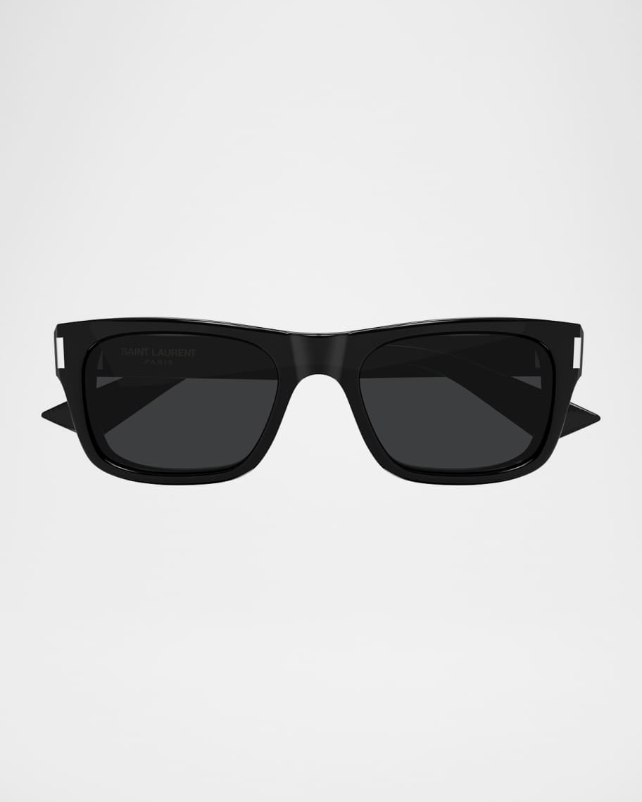 Saint Laurent Men's SL 83-001 Acetate Rectangle Sunglasses