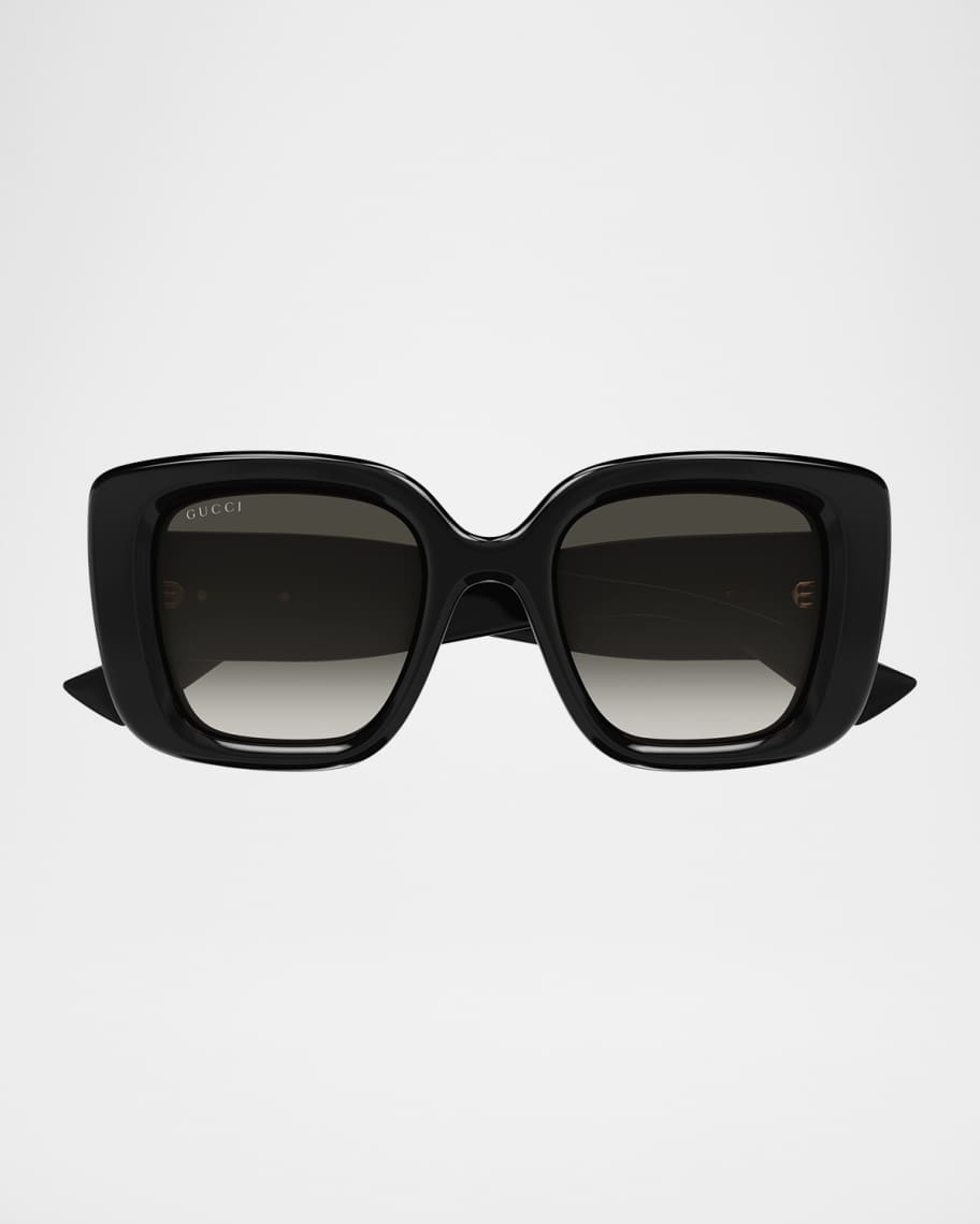 S♡ Gucci GG Bag 50mm Acetate Butterfly Sunglasses | Neiman Marcus