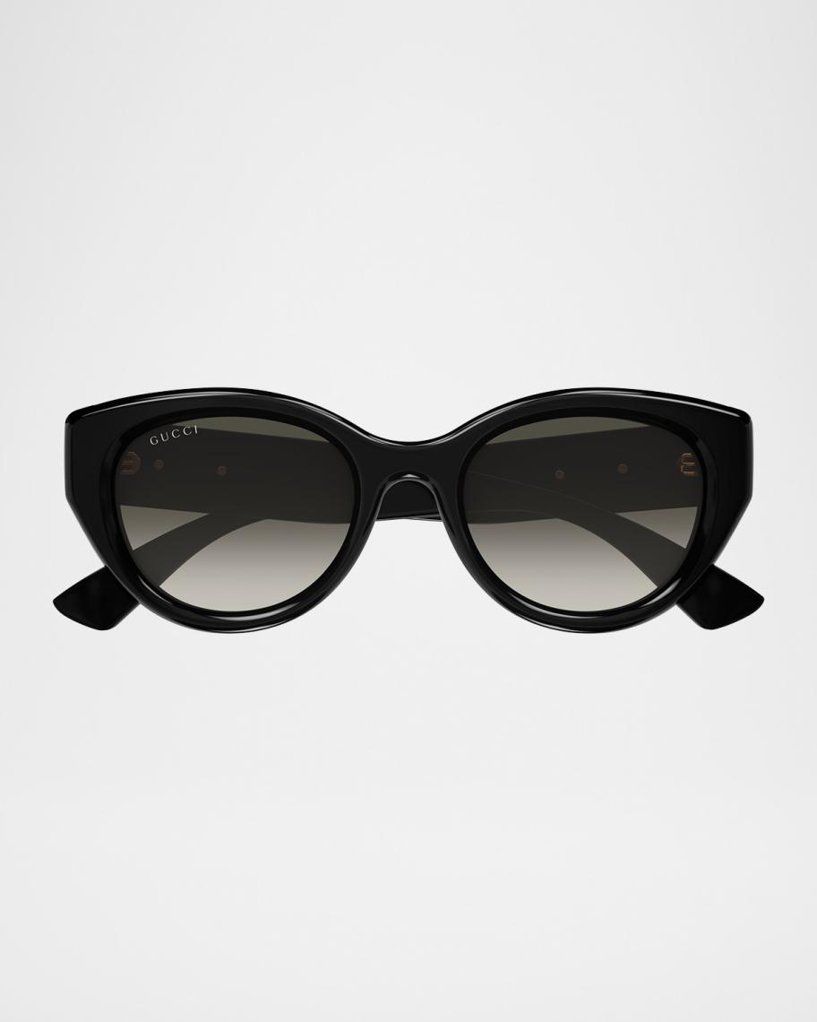 Gucci Black Sunglasses with Gold Double G Accent Gucci GG0811S Sunglasses Black Gold Acetate Designer Luxury  main image 4